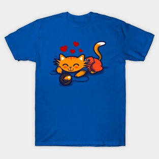 Cute Kawaii Japanese Anime Cat Gift For Cat Lovers T-Shirt